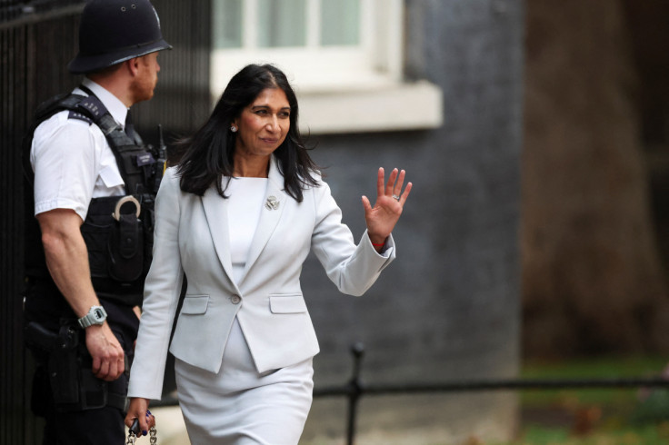 Suella Braverman arrives at Number 10 Downing Street in London