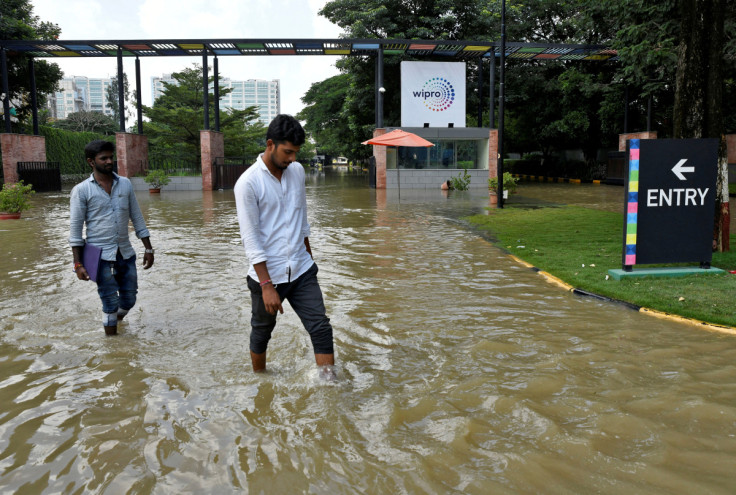 Water recedes in parts of India's Bengaluru, residents venture out