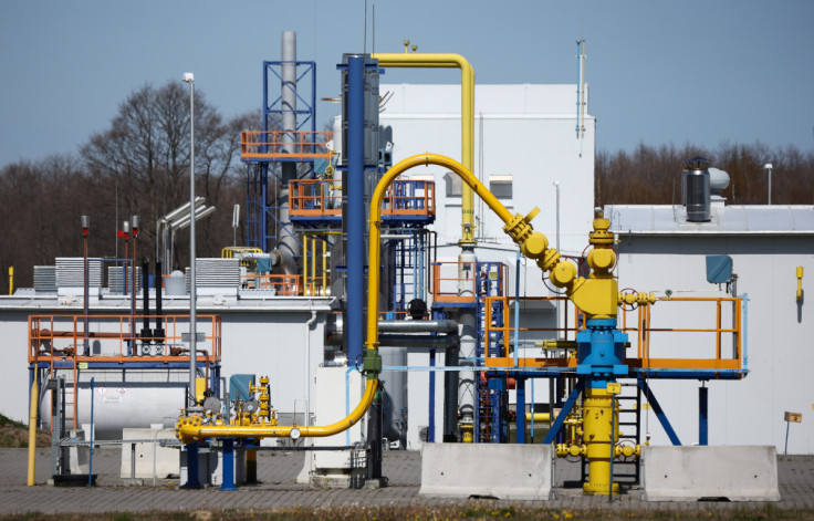 Gas installation is pictured at the Cavern Underground Gas Storage (CUGS) Kosakowo facility, near Debogorze