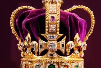 The solid gold St Edward's Crown, made in 1661, was not used in coronation ceremonies for more than 200 years as it was too heavy