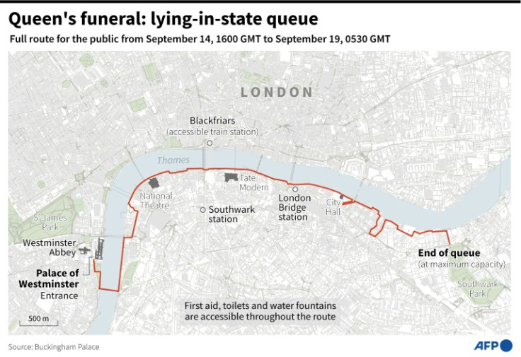 Queen's funeral lying-in-state queue