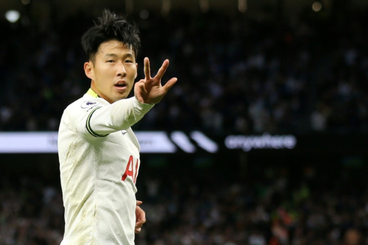 Three and easy: Son Heung-min returned to form with a hat-trick against Leicester