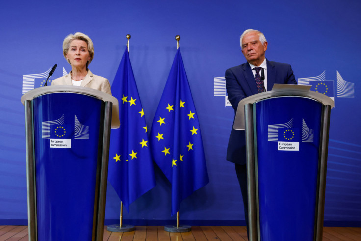 European Commission President and EU Foreign Policy Chief address the media on Ukraine crisis in Brussels
