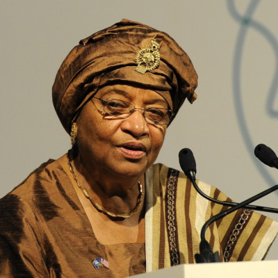 President of Liberia, Ellen Johnson-Sirleaf speaks at the Global Alliance for Vaccines and Immunisation conference in London