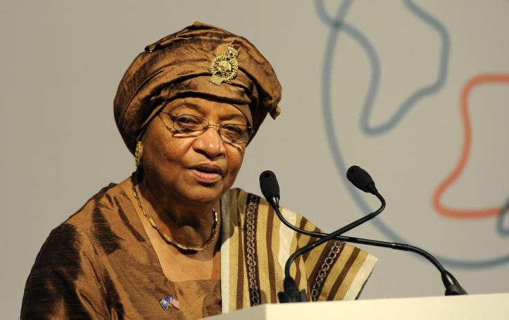 President of Liberia, Ellen Johnson-Sirleaf speaks at the Global Alliance for Vaccines and Immunisation conference in London