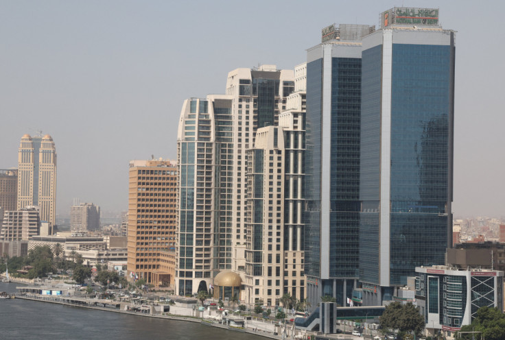 General view of hotels, banks and office buildings by the Nile River after an interview about the COP27 summit in Cairo