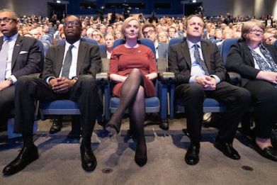 The cabinet having an absolute hoot at their annual conference in Birmingham.