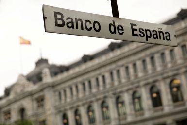 The metro station of Bank of Spain is seen in front of the Bank of Spain building in Madrid