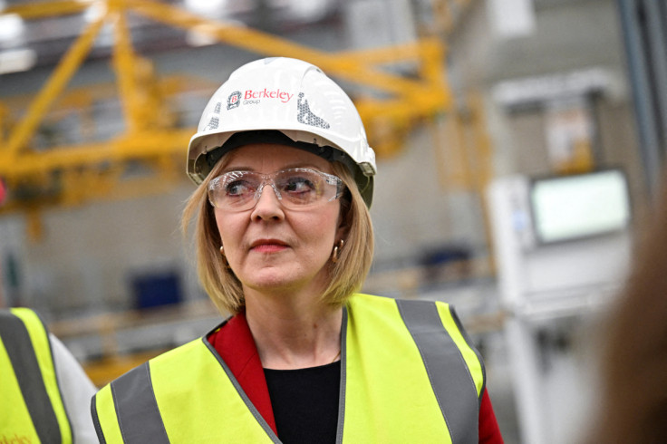 British PM Truss and Chancellor of the Exchequer Kwarteng visit Berkeley Modular, in Northfleet