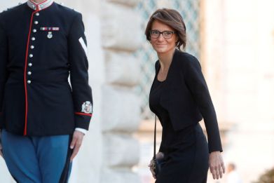 Bonetti arrives at Quirinale Presidential Palace in Rome
