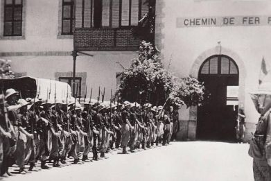  Italian ‘Blackshirts’ taking possession of the railway station at Dire Dawa, Ethiopia, in May 1936.