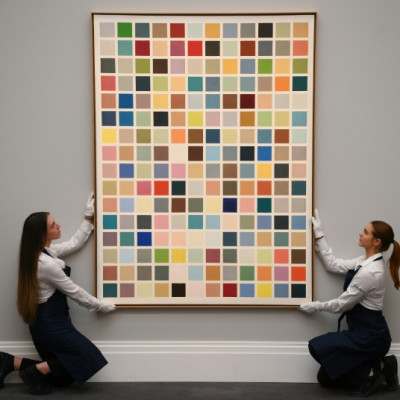 '192 Farben' by German artist Gerhard Richter is estimated to sell for more than £13-18 million during the 'Frieze Week' fair in London