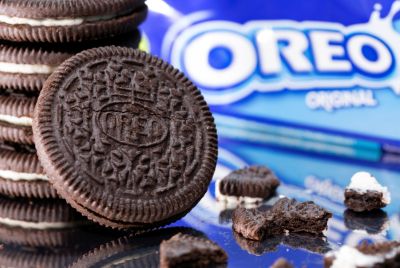 Mondelez International Oreo bisquits are seen in this illustration taken