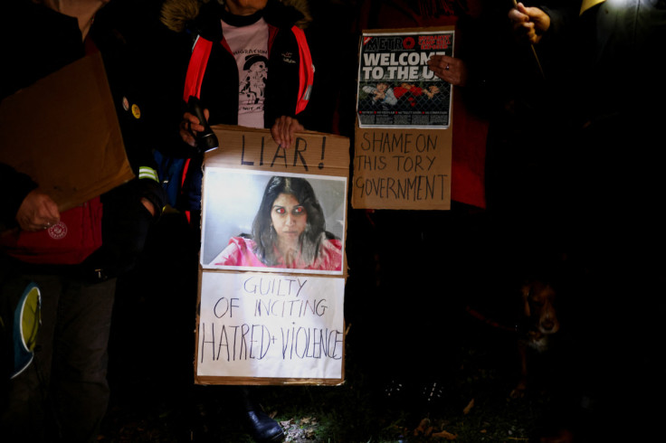 Vigil outside Manston migrant processing centre in Manston