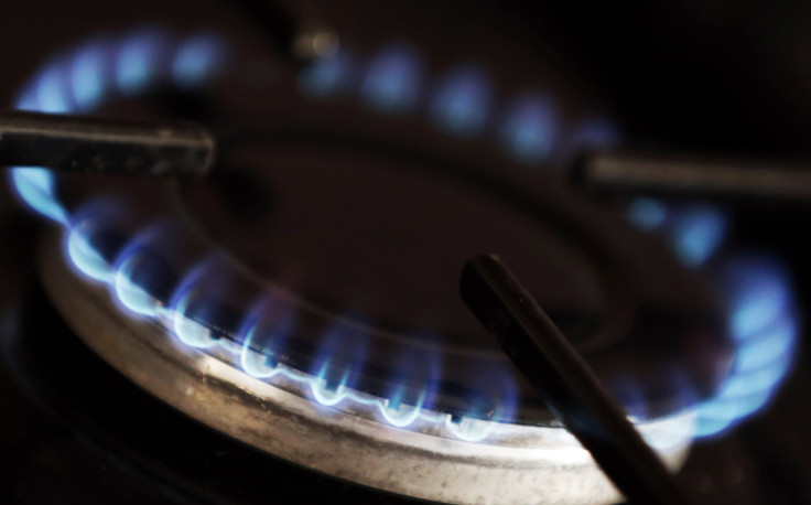 A gas burner is pictured on a cooker in a private home in Bordeaux