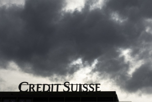 Credit Suisse logo in Geneva