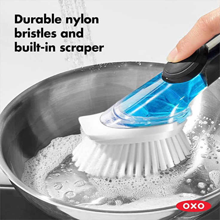 Soap-Dispensing Dish Brush