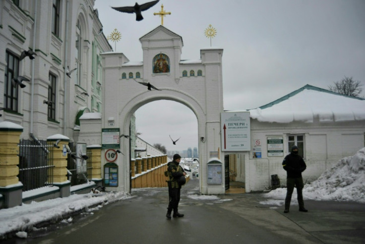 Ukraine's security service said Tuesday it had conducted raids at locations including the 11th century Pechersk Lavra monastery in the capital Kyiv