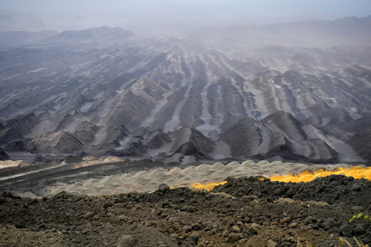 General view of open cast coal mine in Welzow, Germany