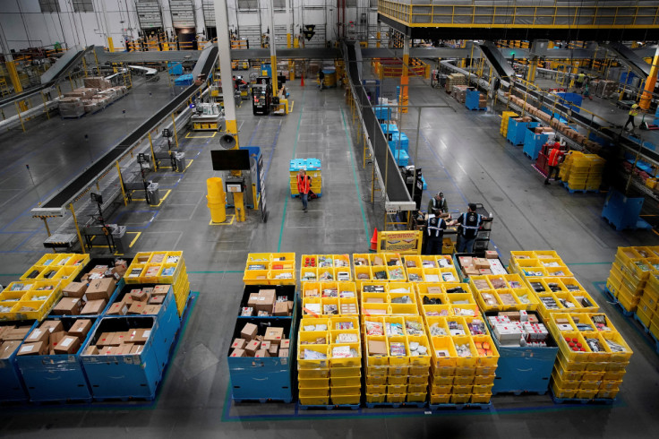 Cyber Monday at the Amazon fulfilment centre in Robbinsville Township in New Jersey