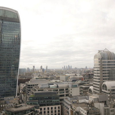A view of London skyline seen from Lloyd's building in London