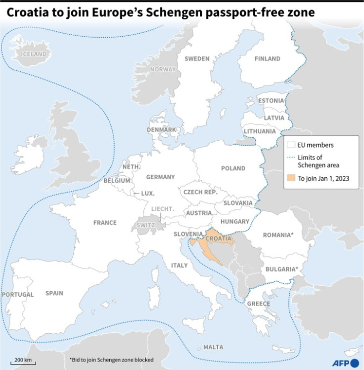 Croatia to join Europe's Schengen passport-free zone