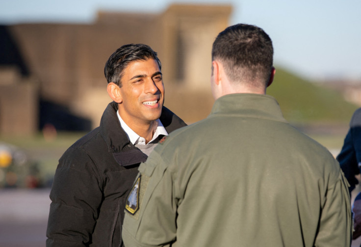 British Prime Minister Rishi Sunak visits RAF Coningsby, in Lincolnshire