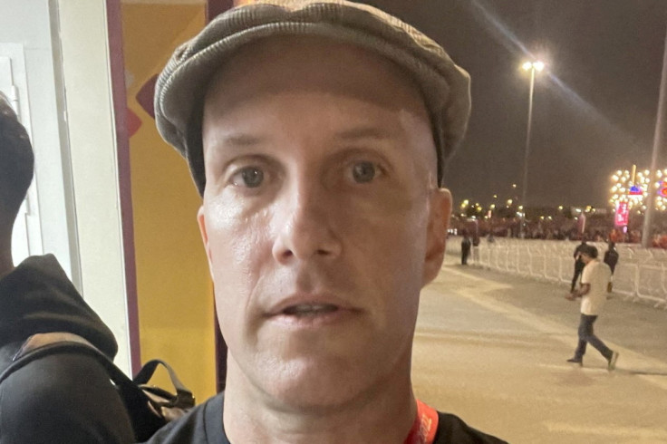 U.S. soccer journalist Grant Wahl at the World Cup in Al Rayyan