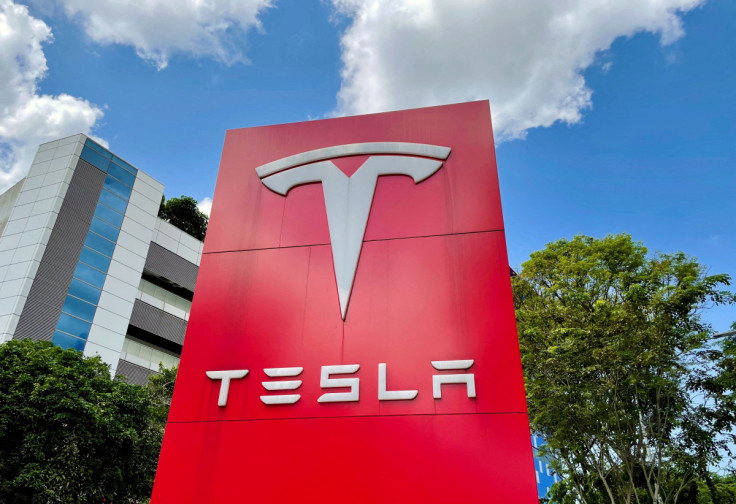 : A view of the Tesla service centre in Singapore