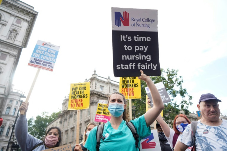 UK nurses are staging the first strikes in their union's 106-year history after the government rejected their pay demands
