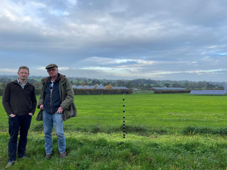 Frank and Jonathan Thompstone at their Anslow Eggs farm, in Burton-on-Trent