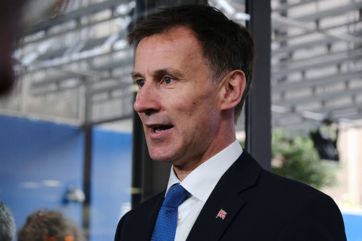  UK chancellor, Jeremy Hunt.