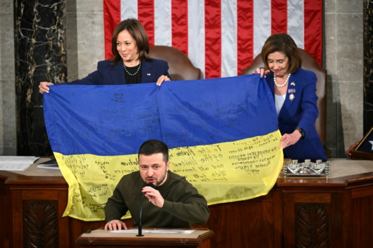 Zelensky went to Washington to meet with US President Joe Biden and address Congress -- his first trip abroad since the beginning of the offensive