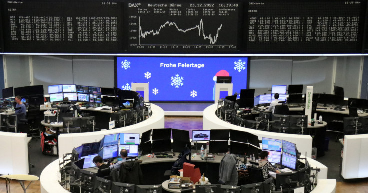 German share price index DAX graph is pictured at the stock exchange in Frankfurt