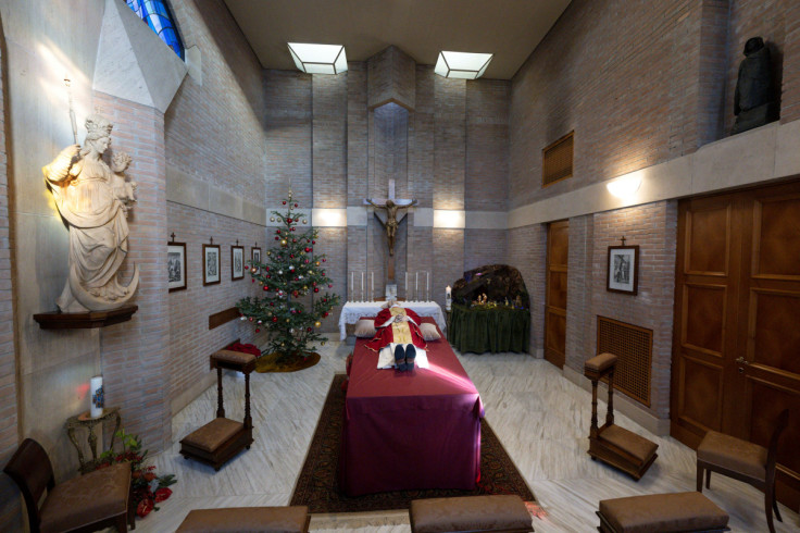 The body of former Pope Benedict is displayed at the Vatican