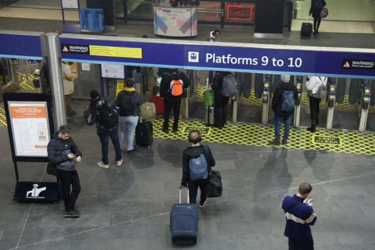 Normally bustling London train stations were quiet on Tuesday, the first normal working day of 2023 after the New Year break