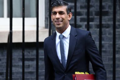 British Prime Minister Rishi Sunak leaves 10 Downing Street to attend Prime Minister's Questions in London