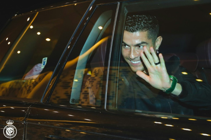Cristiano Ronaldo arrived in Saudi Arabia under tight security late on Monday