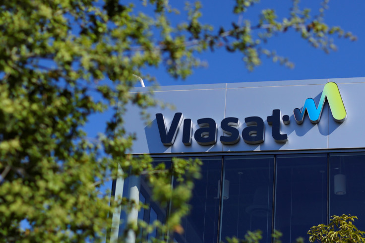 Viasat offices are shown at the company's headquarters in Carlsbad, California