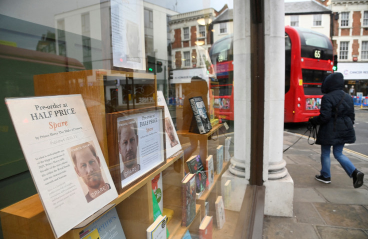 Promotion of Britain's Prince Harry's book "Spare" seen in bookstore in London