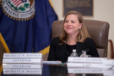 US Federal Reserve Governor Michelle Bowman said she is encouraged by labor market strength and low debt levels among households