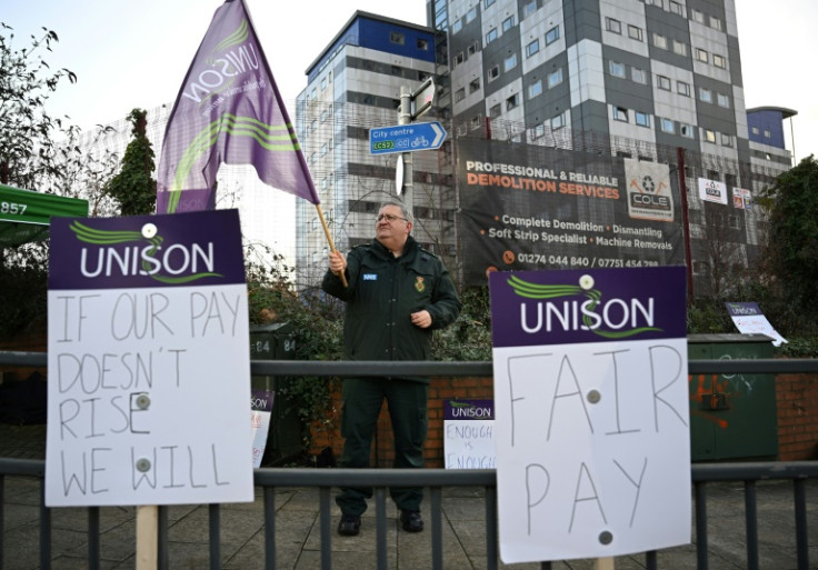 Ambulance service workers are the latest in the UK to go on strike, as the government tries to introduce a minimum service guarantee in some public sector jobs