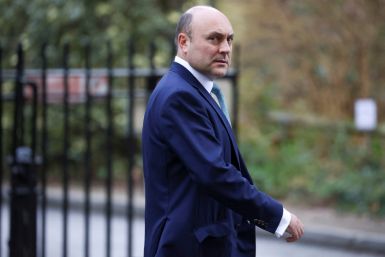 Andrew Griffith is seen walking in Downing Street, London