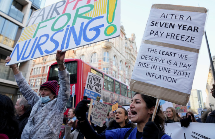 Nurses strike in London