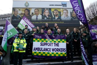Ambulance drivers, paramedics and nurses are among public sector workers who have walked out over pay