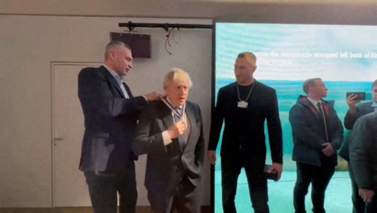 Former British Prime Minister Boris Johnson receives the title of "Honorary Citizen of Kyiv