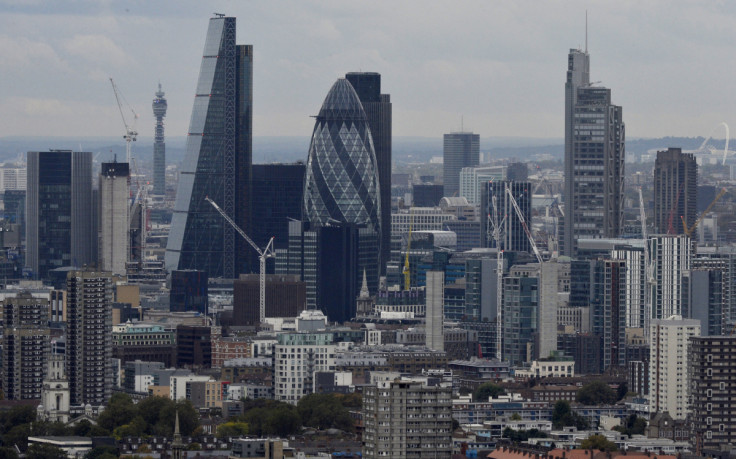 A general view of the financial district of London is seen in London