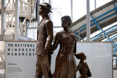 The National Windrush Monument by Jamaican artist Basil Watson commemorates the generation of post-war migrants at London's Waterloo Station