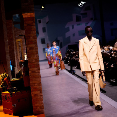Louis Vuitton collection show during Men's Fashion Week in Paris