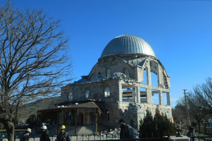 Bridges on main roads around Nurdagi collapsed and mosque domes fell to the ground in Monday's quake